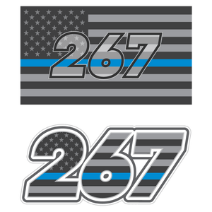 Custom #267 Commemorative Decals