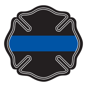 Thin Blue Line Maltese Cross Reflective Decals