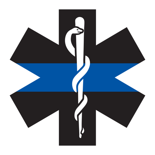 Thin Blue Line Star Of Life Reflective Decals