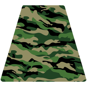 Green Woodland Camouflage Helmet Tetrahedron Reflective Vinyl Decals