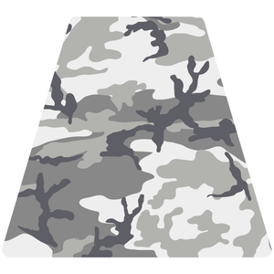 Grey Woodland Camouflage Helmet Tetrahedron Reflective Vinyl Decals