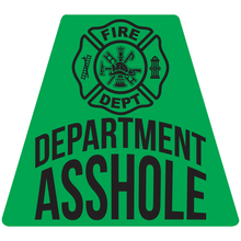 Load image into Gallery viewer, Department Asshole Helmet Tetrahedron Reflective Decals - Fire Safety Decals