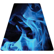 Load image into Gallery viewer, Blue Fire Helmet Tetrahedron Reflective Vinyl Decal