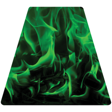 Load image into Gallery viewer, Green Fire Helmet Tetrahedron Reflective Vinyl Decal
