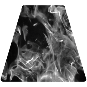 Grey Fire Helmet Tetrahedron Reflective Vinyl Decal