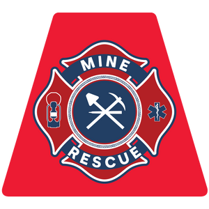 Mine Rescue Reflective Helmet Tetrahedron