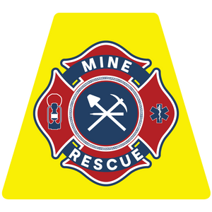 Mine Rescue Reflective Helmet Tetrahedron