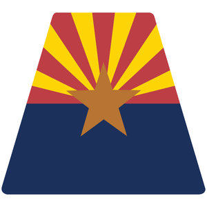State Flag Helmet Tetrahedron Reflective Decals - Fire Safety Decals