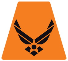 Load image into Gallery viewer, US Air Force Wings Helmet Tetrahedron Reflective Decals