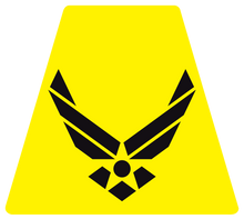 Load image into Gallery viewer, US Air Force Wings Helmet Tetrahedron Reflective Decals