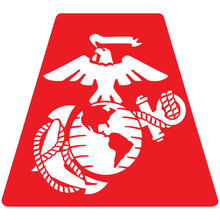 Load image into Gallery viewer, US Marine Corps Eagle Globe Anchor Helmet Tetrahedron Reflective Decals - Fire Safety Decals