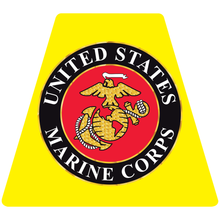 Load image into Gallery viewer, US Marine Corps Seal Helmet Tetrahedron Reflective Decals
