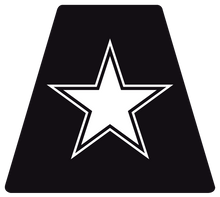 Load image into Gallery viewer, US Army Star Helmet Tetrahedron Reflective Decals