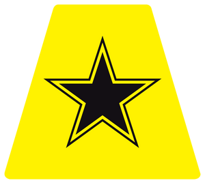 US Army Star Helmet Tetrahedron Reflective Decals