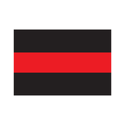 Thin Red Line Flag Reflective Decals