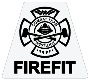 FIREFIT - Helmet Tetrahedron Reflective Decals - Fire Safety Decals